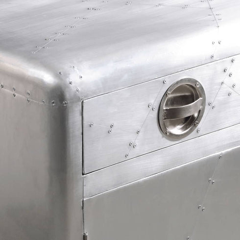 Rustika Rowe -  Aviator Sideboard 3 Drawers Vintage Aircraft Airman Aluminium